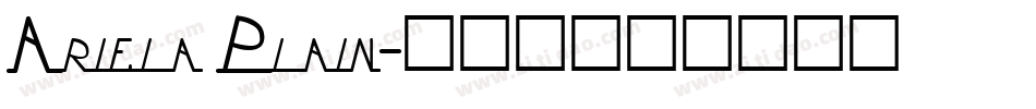 Ariela Plain字体转换